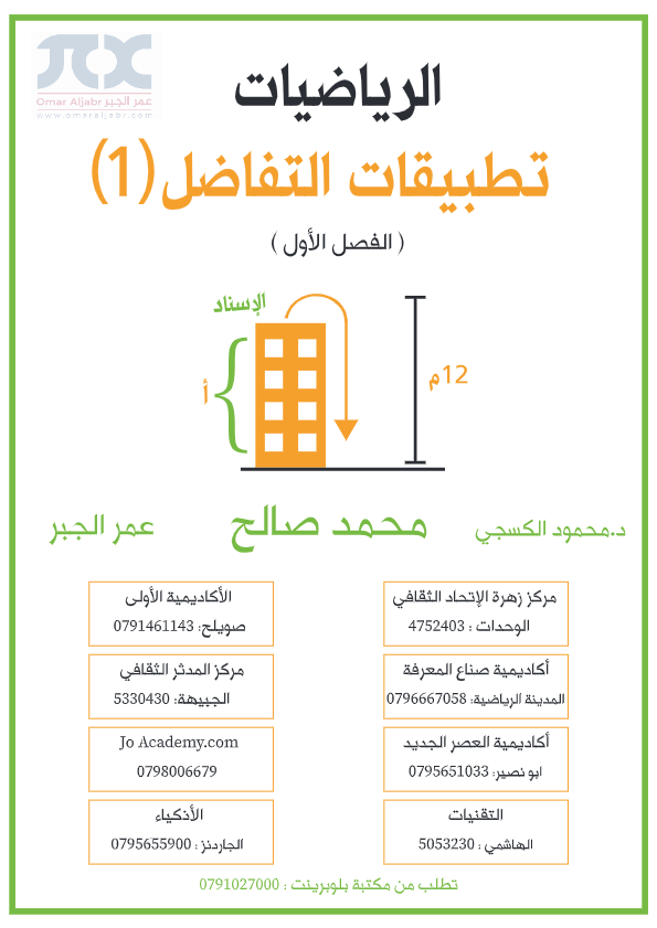 تطبيقات التفاضل 1